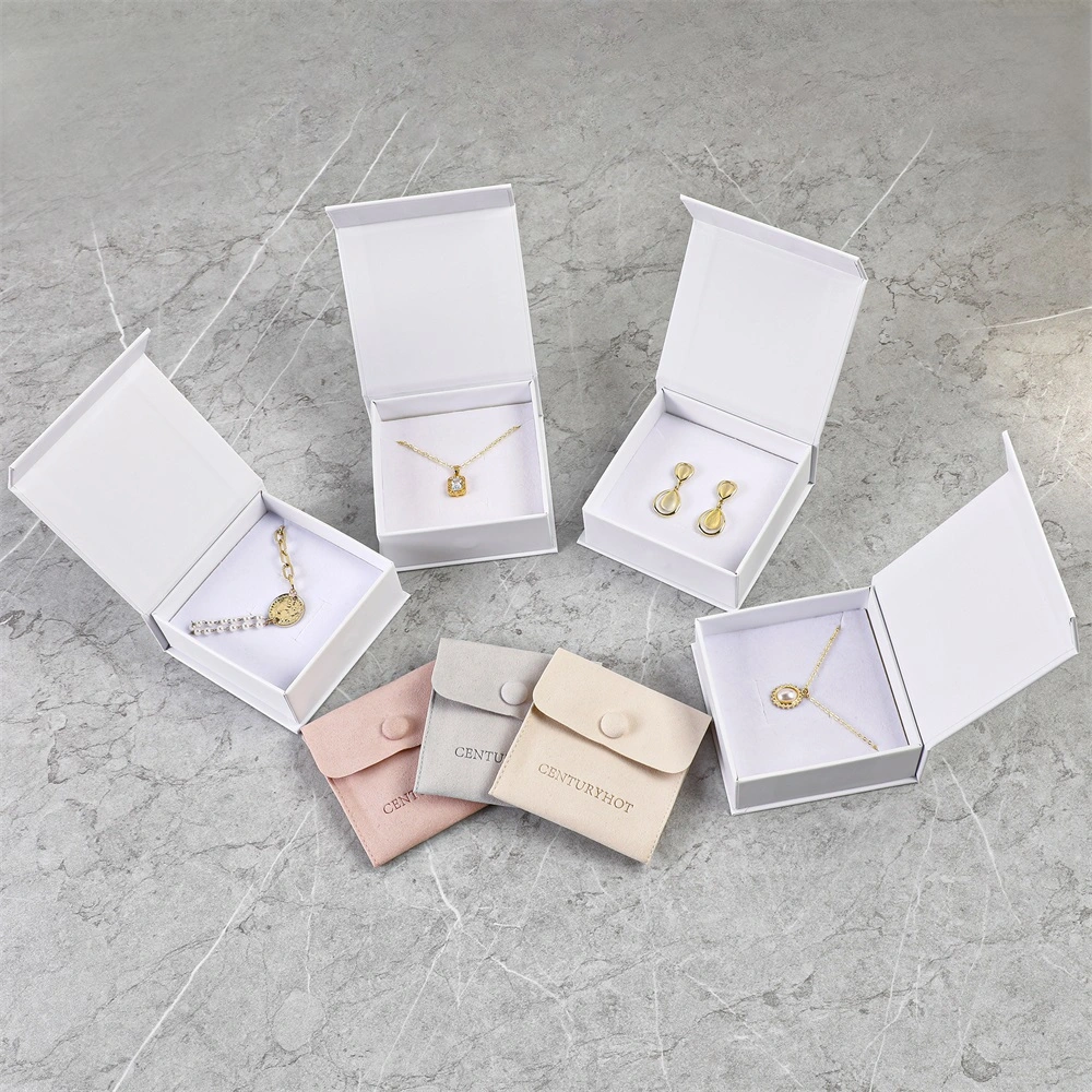 9*9*3.5cm White Luxury Flip Magnetic Jewelry Box Cardboard Bracelet Ring Earring Necklace Jewelry Box with Logo