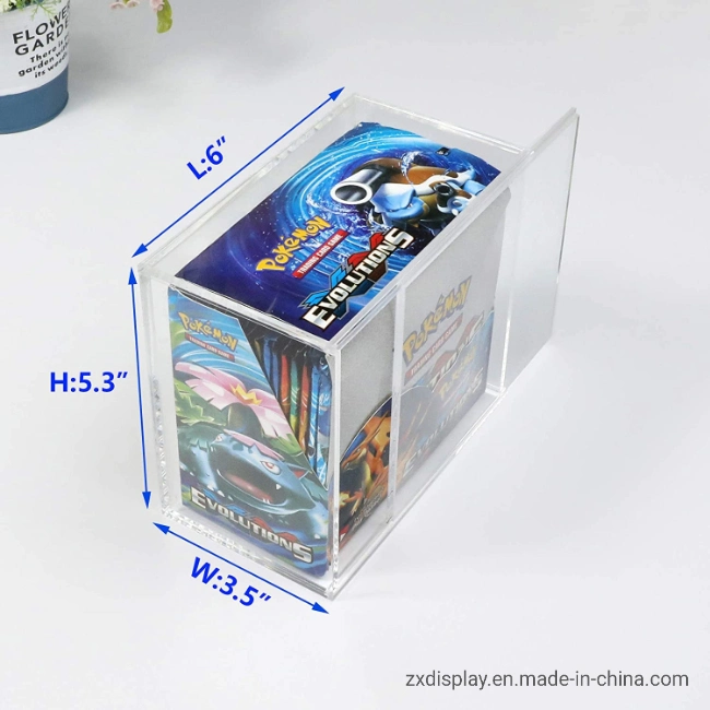 Acrylic Clear Pokemon Card Display Case Popular Game Cards Storage Box