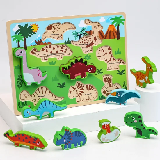 Puzzle 3D en bois Montessori, jeu de tri de formes, jouets d'éducation précoce