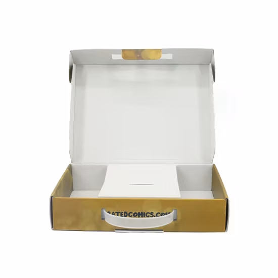 Conception personnalisée Cmyk 2mm E flûte recyclé jeu en ligne jouet Kit de promotion boîte d'emballage avec poignée